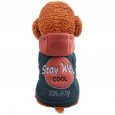 Pet dog dog cat teddy bear Xiong Ono woolen coat clothes embroidered hoodie autumn and winter new