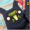 Teddy spring and summer new suspenders four-legged cute couple pet dog puppies handsome croak romper