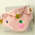Pet dog clothes candy strawberry cashmere skirt thick teddy bear autumn and winter new warm cute dog clothes