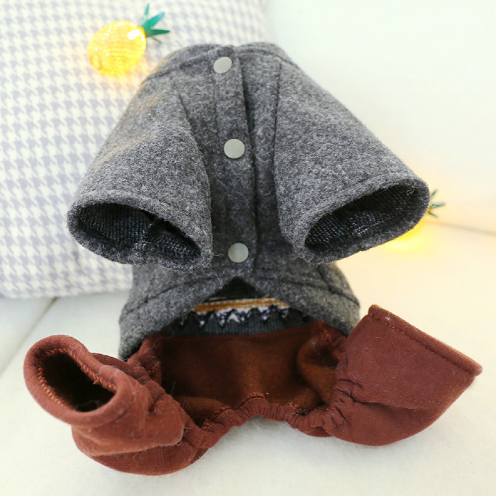 New Teddy Bear Puppy Caterpillar Monster Demon Dark Four-legged Fall Winter Cat and Dog Clothes
