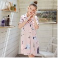 Pajamas silk pajamas ladies spring and summer sexy nightdress pajamas home service SQ1111