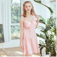 Yaoting silk pajamas ladies summer lace sexy suspenders nightdress red wedding home service DQ1339