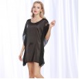Yaoting classic explosion silk pajamas ladies dream summer nightdress sexy round neck home service