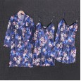 Version of silk sexy pajamas female four-piece summer suspenders shorts outer robe home service 1275