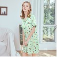 Yaoting explosion models small fresh silk ladies pajamas spring and summer nightdress pajamas home service SQ1157