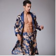 Yaoting explosion silk pajamas summer men's shorts nightgown home service two-piece suit TZ658 / WP893