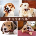 hoopet size head nylon bone solid color coated pet dog toy molar toy training interactive toy