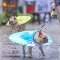 The new pet dog transparent raincoat UFO dog raincoat pet raincoat dog clothes
