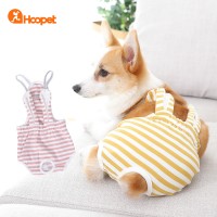 Dog physiological pants cute pet ear stripe physiological pants anti-harassment sanitary pants Teddy dog diapers for diapers