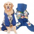 Dog clothes big dog autumn and winter clothes cotton coat golden retriever labrador samoyed side dog large dog pet clothing