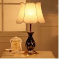 American simple ceramic table lamp bedroom living room hotel villa high-end luxury warm light bedside lamp