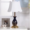 American simple ceramic table lamp bedroom living room hotel villa high-end luxury warm light bedside lamp