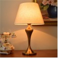 Simple modern American table lamp bedroom bedside table lamp home European retro warm warm light remote control