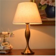Simple modern American table lamp bedroom bedside table lamp home European retro warm warm light remote control