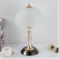 Simple modern bedroom bedside table lamp European creative fashion warm romantic romantic warm glass table lamp