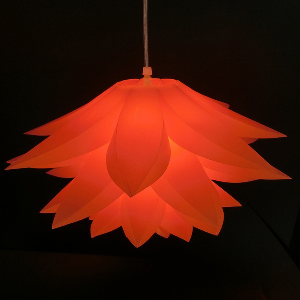 Six-layer lotus lampshade is suitable for chandelier table lamp color plastic lampshade