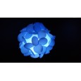 Five-sided ball color film combination round lampshade environmental protection simple home lighting lampshade