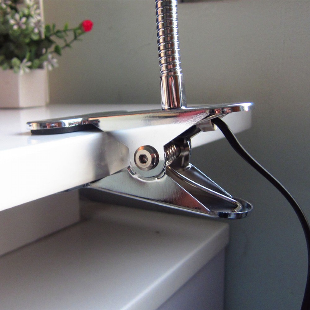 Metal clip table lamp eye protection work study student children's bedroom dormitory bedside reading clip-on table lamp