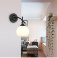 Wall lamp living room bedroom bedside lamp creative Nordic modern minimalist aisle lamp iron retro lamp