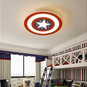 Children's room lamp room bedroom lamp led Captain America ceiling lamp modern minimalist lamps