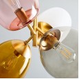 Nordic children's room chandelier simple modern creative restaurant bar stained glass girl princess bedroom lamps