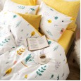 Spring and summer cartoon fresh series four-piece cotton four-piece bed linen bedding set for
