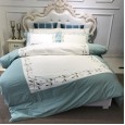 European-style model room cotton tribute bed four-piece set 60 long-staple cotton naked sleeping skin-friendly cotton quilt cover 4-piece set