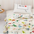 Cotton cartoon child Xia Liang was dinosaur air conditioner was kindergarten thin quilt single cotton summer quilt