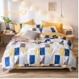 Net red models Nordic style cotton four-piece cotton bedding dormitory bed sheets single quilt three-piece