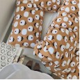 Small flower four-piece cotton knit cotton Japanese style art fan small fresh flower single double bed supplies