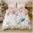 The new cute cartoon cotton four-piece cotton multi-piece bedding set of three or four