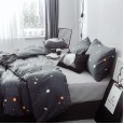 Nordic style cotton pure cotton bedding four-piece dormitory sheets people 3 three-piece bed quilt