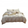 Idyllic Japanese-style bed sheet four-piece bed cotton pure cotton girl heart fresh floral bed cover