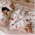 Cotton cute cartoon Charlie Brown four-piece cotton kindergarten single double quilt cover bed linen
