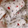 Cotton cute cartoon Charlie Brown four-piece cotton kindergarten single double quilt cover bed linen