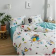 Age-reducing cartoon 13372 cotton printing four-piece double bed set quilt cover bed sheet