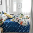 Age-reducing cartoon 13372 cotton printing four-piece double bed set quilt cover bed sheet