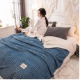 Double-layer blanket quilt thickening winter warm blanket coral velvet plush sheets flannel female sofa nap blanket
