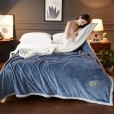 New product Scandinavian style double flannel babe velvet cover blanket double-sided composite craft blanket
