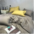 Spring and summer four-piece cotton cotton Nordic style simple 60 long-staple cotton plain quilt