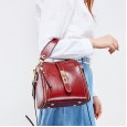 Summer leather bag new wild cowhide casual simple shoulder messenger bag bucket bag portable female bag