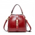 Summer leather bag new wild cowhide casual simple shoulder messenger bag bucket bag portable female bag
