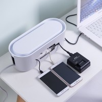 Socket wire storage box row plug box power cord finishing artifact desktop plug row cable organizer finishing box