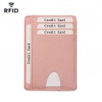 The new card holder cross pattern anti-theft brush RFID card sleeve men's fashion card holder