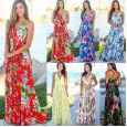 Summer women's skirt skirt sling back beach dress