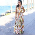 Summer women's skirt skirt sling back beach dress