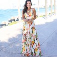 Summer women's skirt skirt sling back beach dress
