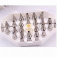 Aimanwu High Quality Seamless 304 Stainless Steel Decorating Mouth Cake Decorating Mouth Cover 29 Pieces (Marking)