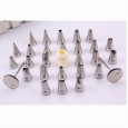 Aimanwu High Quality Seamless 304 Stainless Steel Decorating Mouth Cake Decorating Mouth Cover 29 Pieces (Marking)