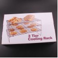 Baking Tools Bread Cooling Rack Black Non-stick Cold-cold Net Biscuit Drying Net 3-layer Color Box